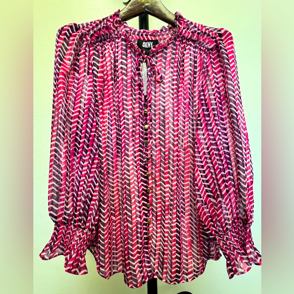 Dkny Long Sleeve Blouse